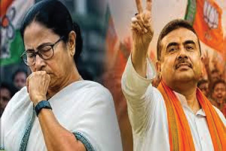 পশ্চিমবঙ্গে বিজেপির জয় : ‘আসন লুটের’ অভিযোগ মমতার