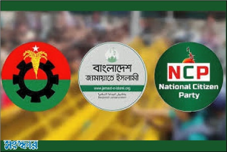 ২৯৭ আসনে দলীয় ভাবে বিএনপি ২০৯ জামায়াত ৬৮ এনসিপি ৬